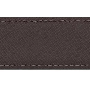 CEINTURE BOUCLE FER A CHEVAL ACIER CUIR REVERSIBLE NOIR ET MARRON 30MM