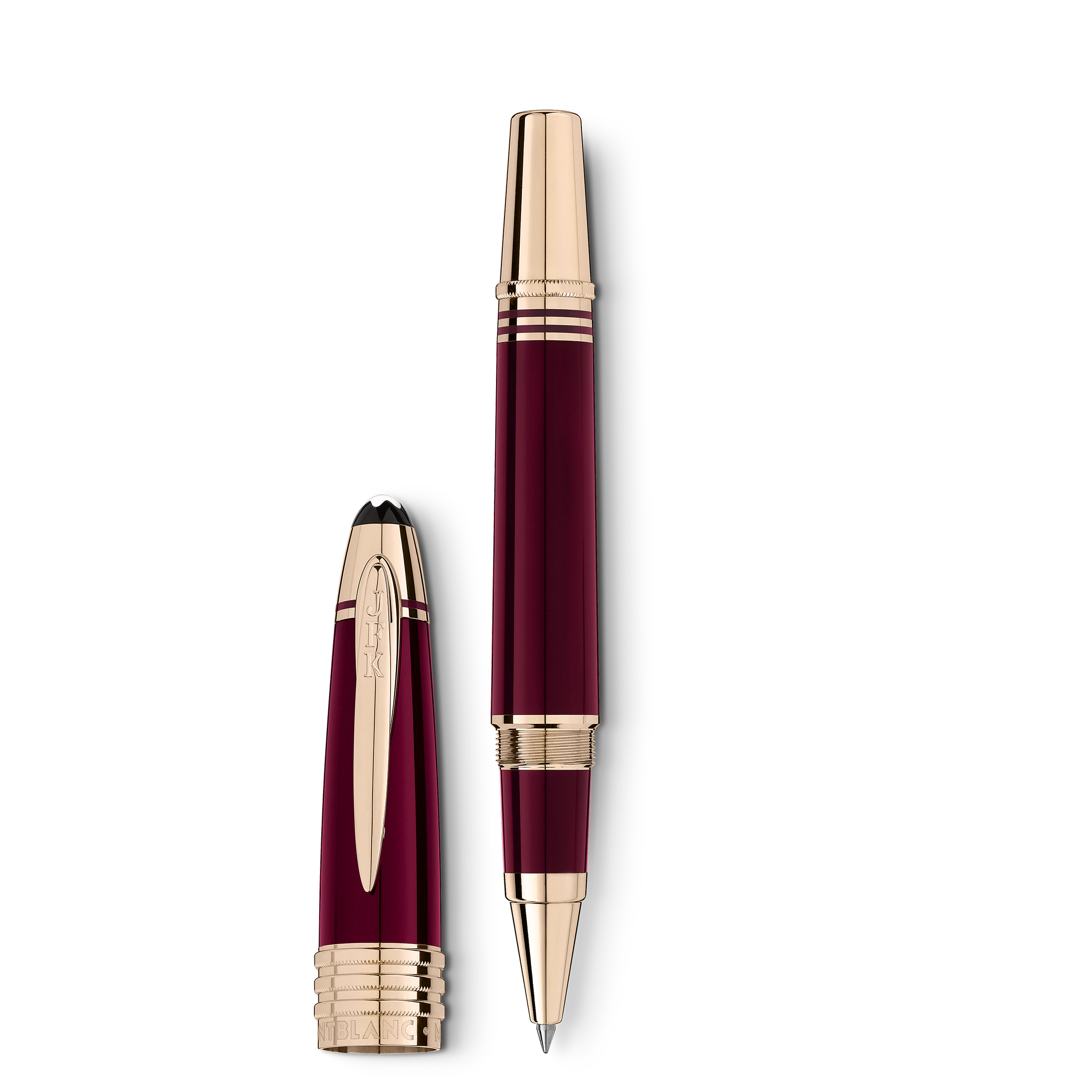 MB118082_T3014_V3013_B0006.webp ROLLERBALL HOMMAGE A JFK EDITION SPECIALE BURGUNDY