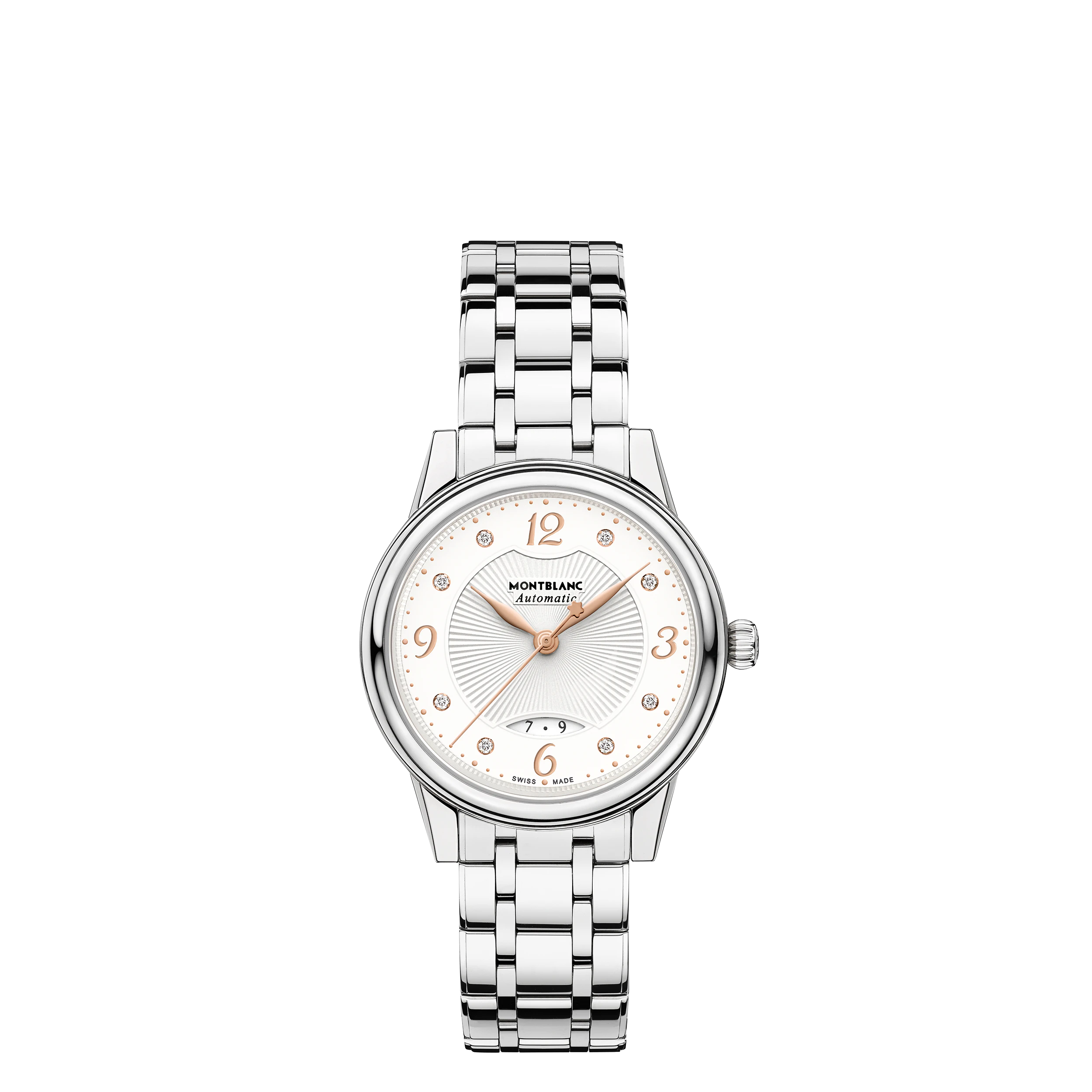 MB119920.webp MONTRE MONTBLANC BOHEME BOITIER ACIER 30MM AUTOMATIQUE CADRAN BLANC CALIBRE 4810 / 407 RDM 38H INDE