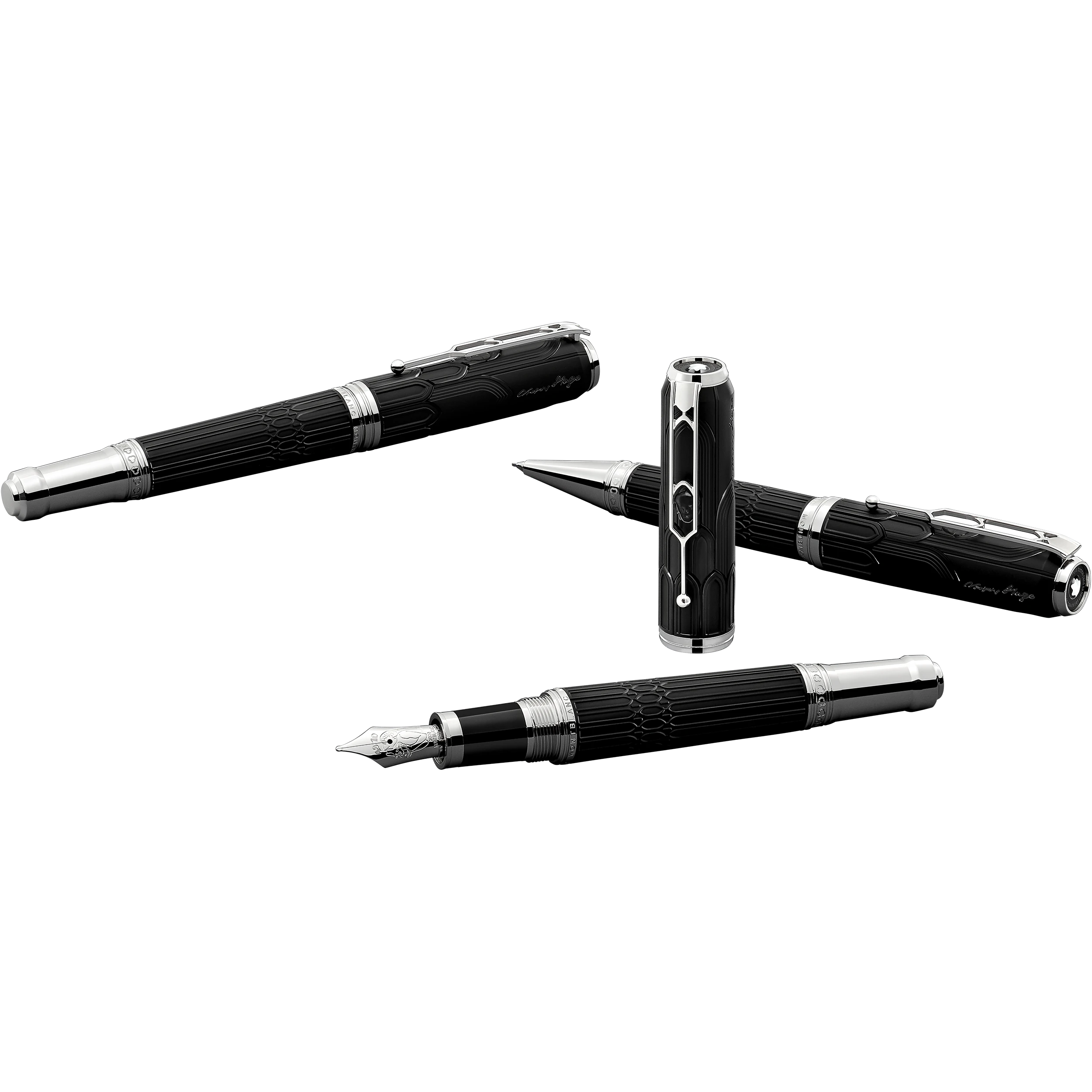 COFFRET VICTOR HUGO COLLECTION PLUME/ ROLLER/ PORTEMINE