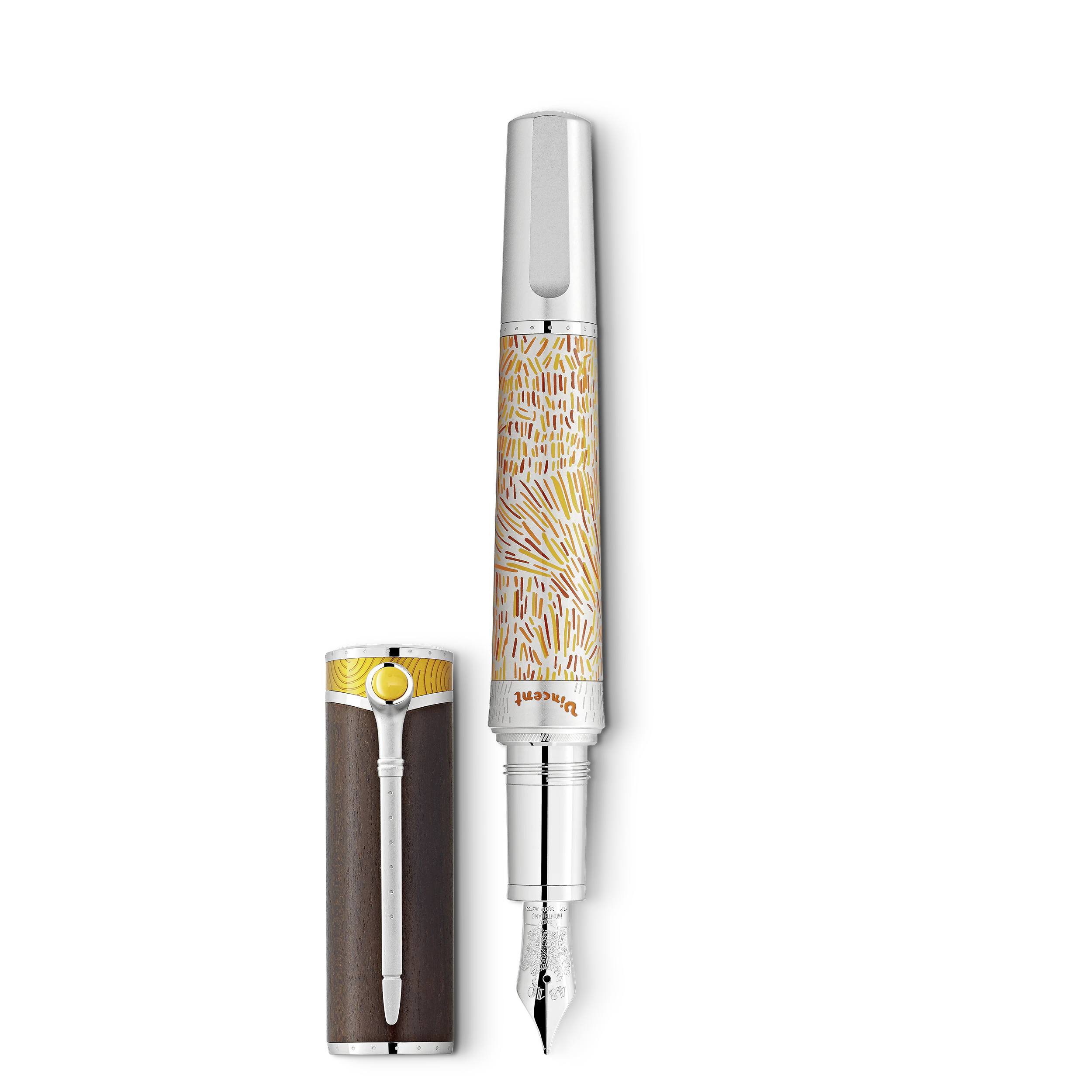 STYLO PLUME F OR 18K EDITION LIMITEE 1705/4810 MASTERS OF ART HOMMAGE A VINCENT VAN GOGH