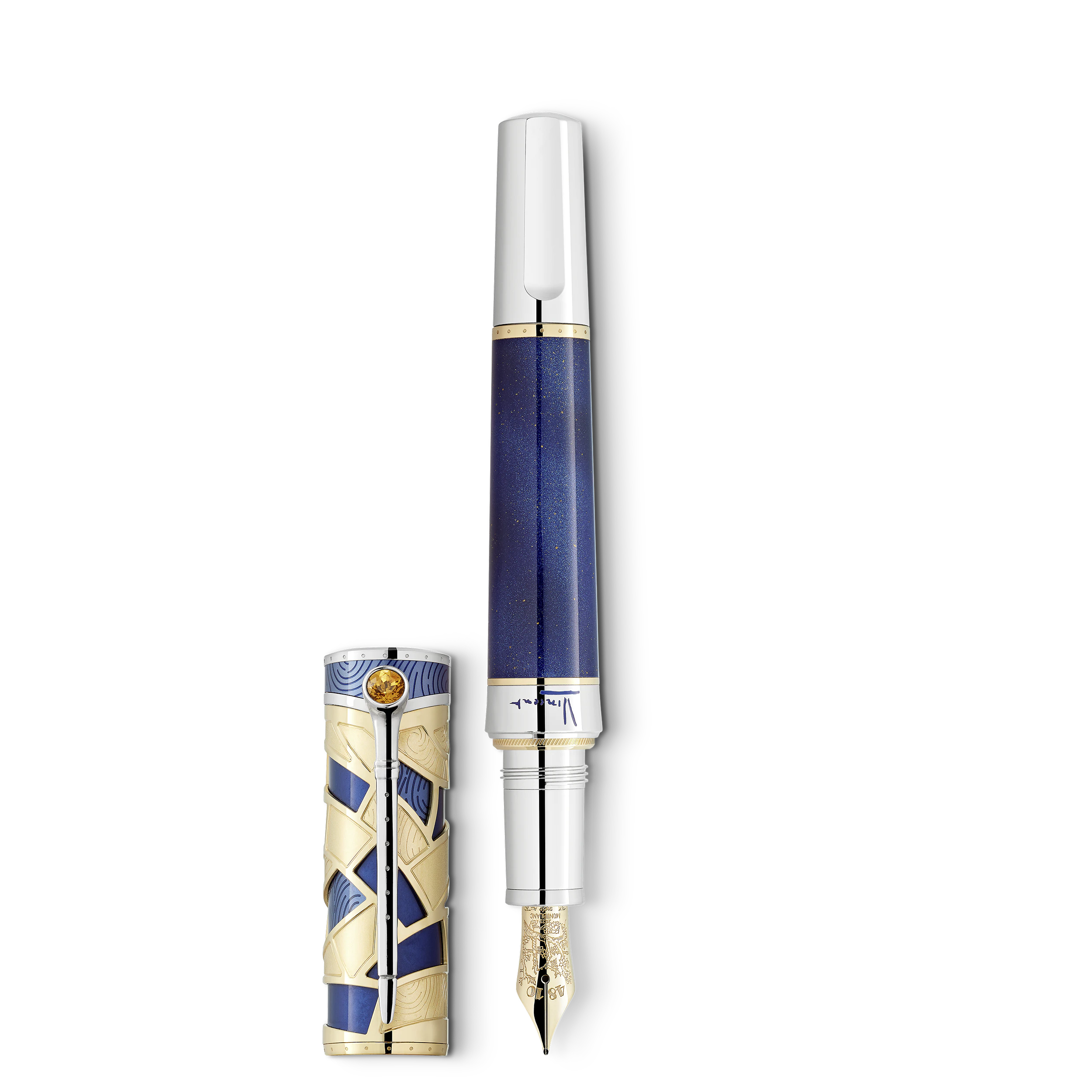 STYLO PLUME M OR 18K MASTERS OF ART HOMMAGE A VINCENT VAN GOGH EDITION LIMITEE 443 / 888