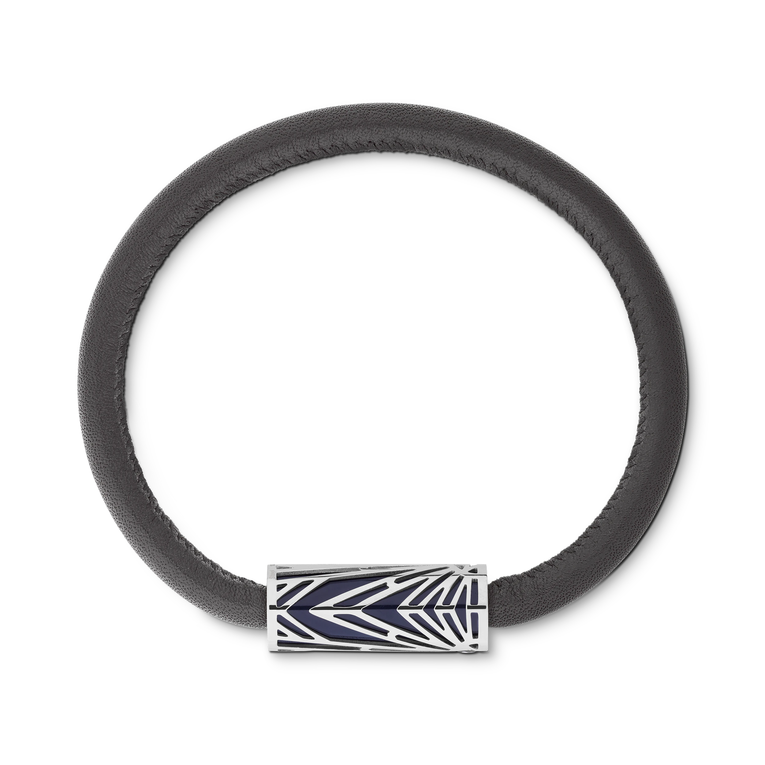 BRACELET MEISTERSTUCK ORIGIN ACIER ET LAQUE BLEU T63