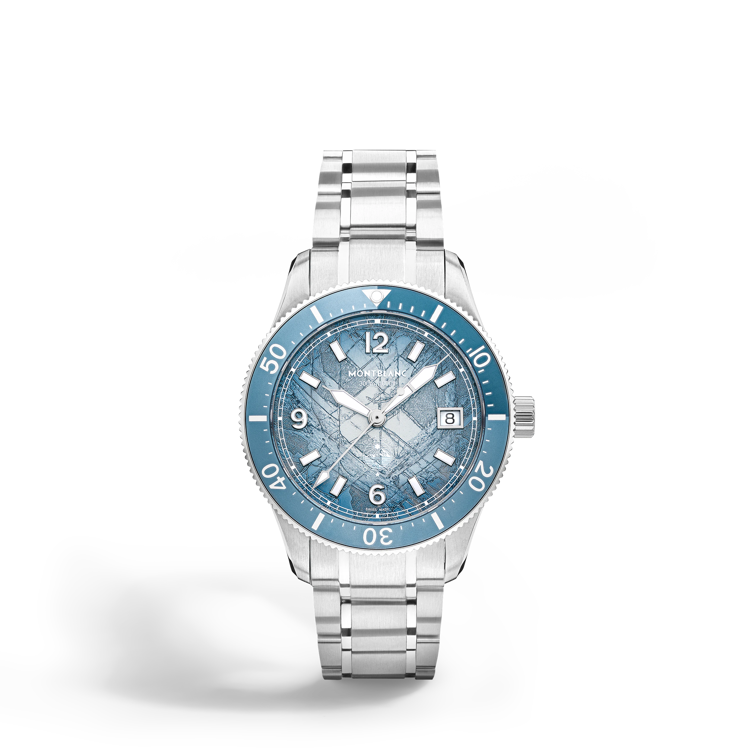 Iced Sea Automatic Date 0 Oxygen cadran bleu sfumato 38mm