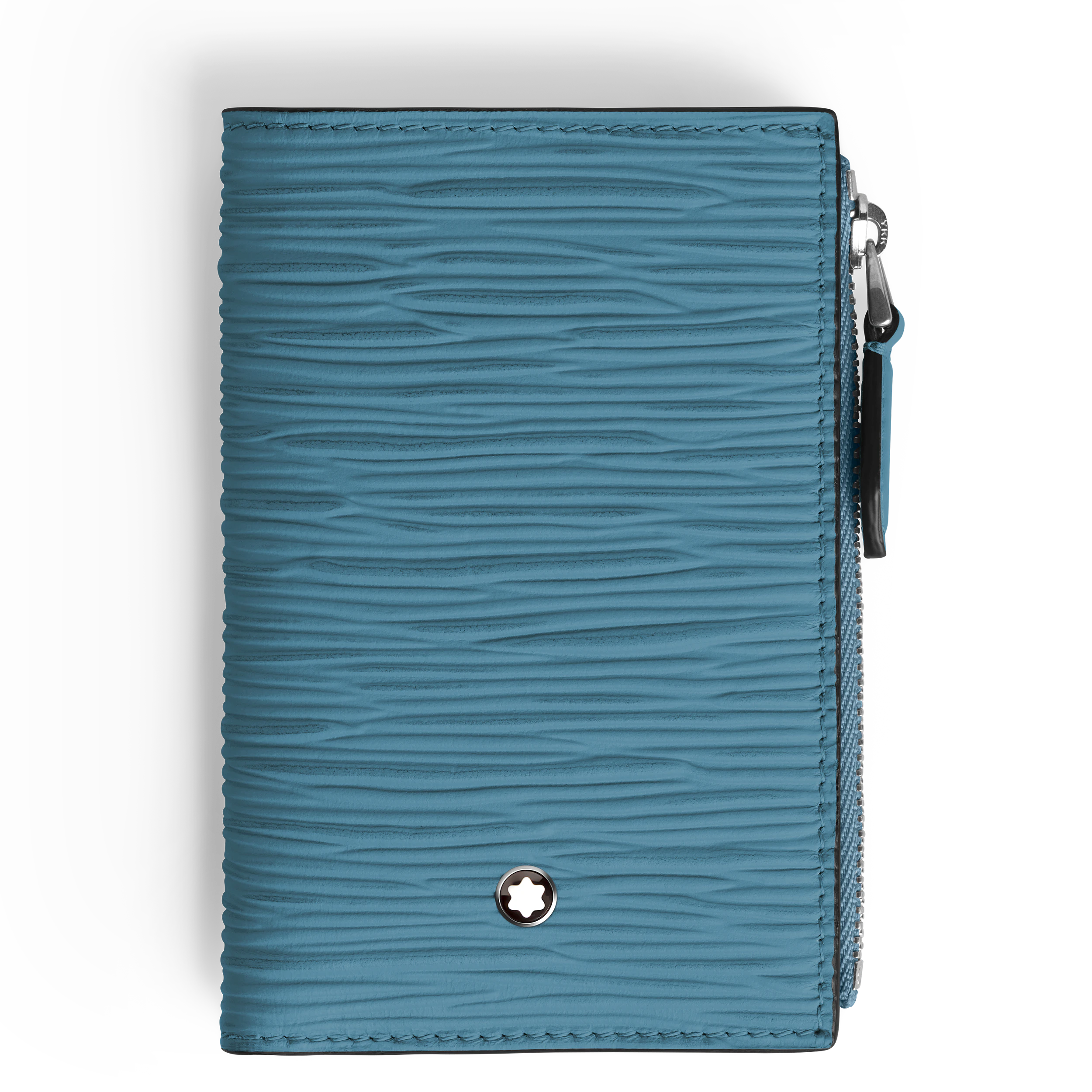 Mini portefeuille 6cc 4810 vertical smoky blue