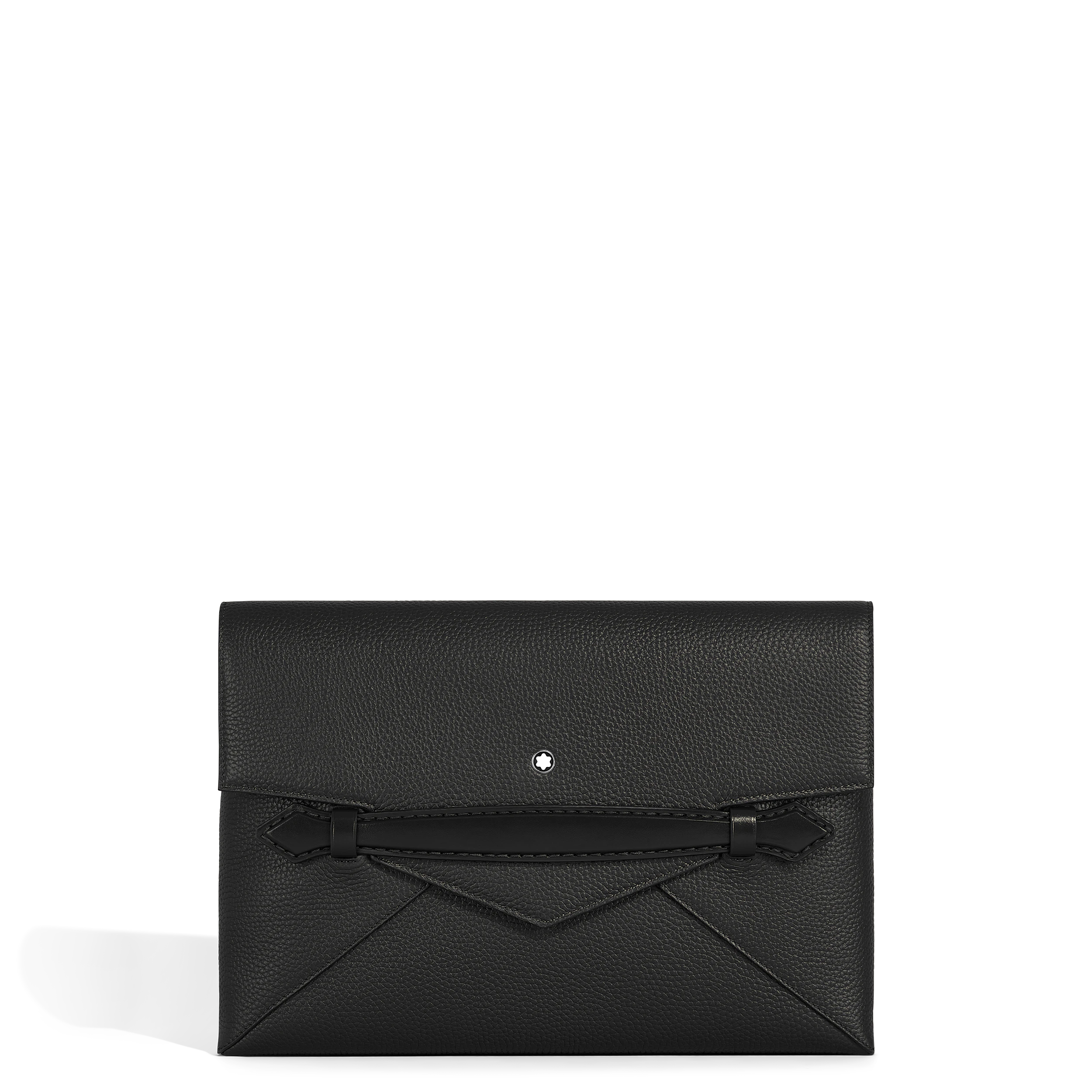 POCHETTE CUIR GRAIN COULEUR NOIR