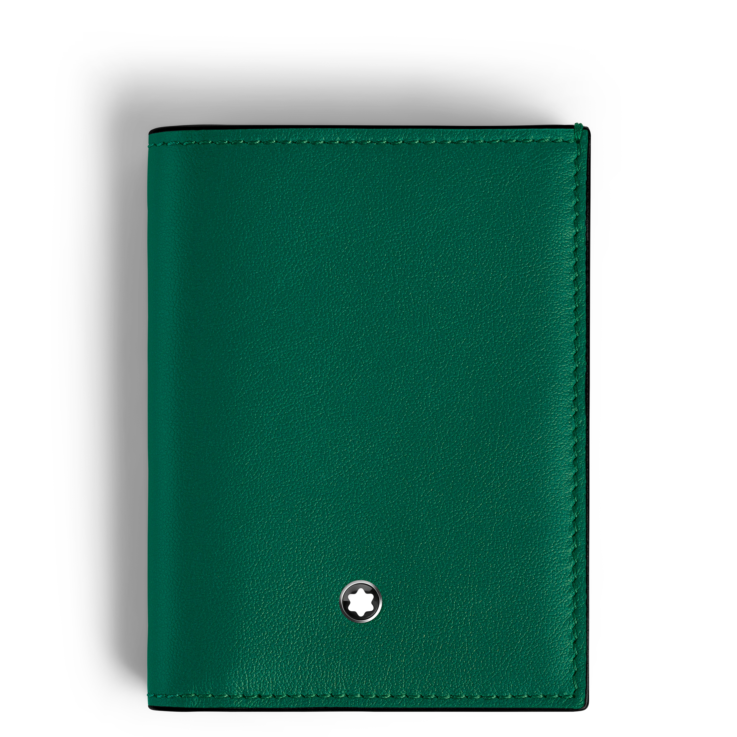 MINI PORTEFEUILLE 4CC CUIR SOFT COULEUR MALACHITE