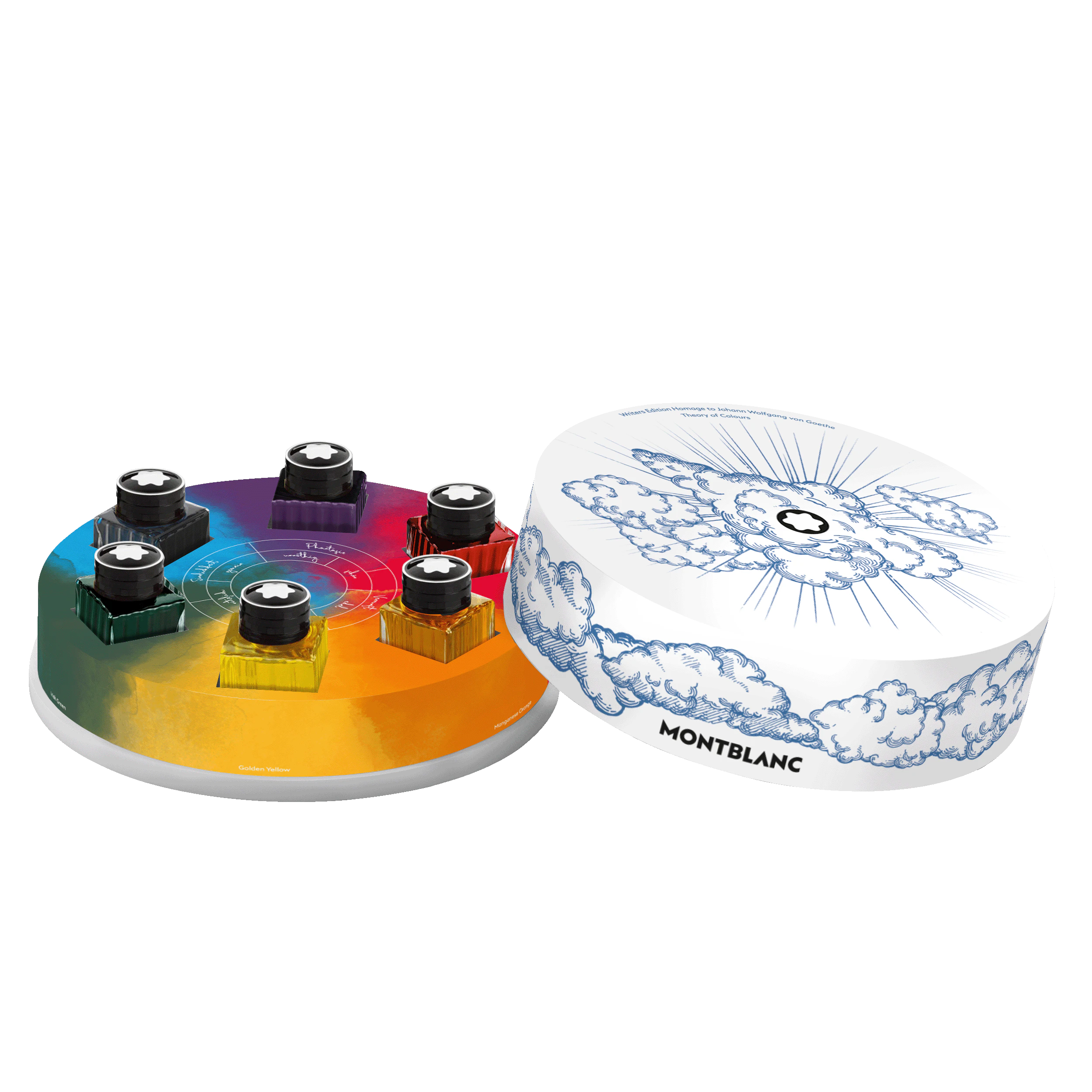 Coffret de flacons d’encre, Edition Ecrivain hommage à Goethe (6x30ml)