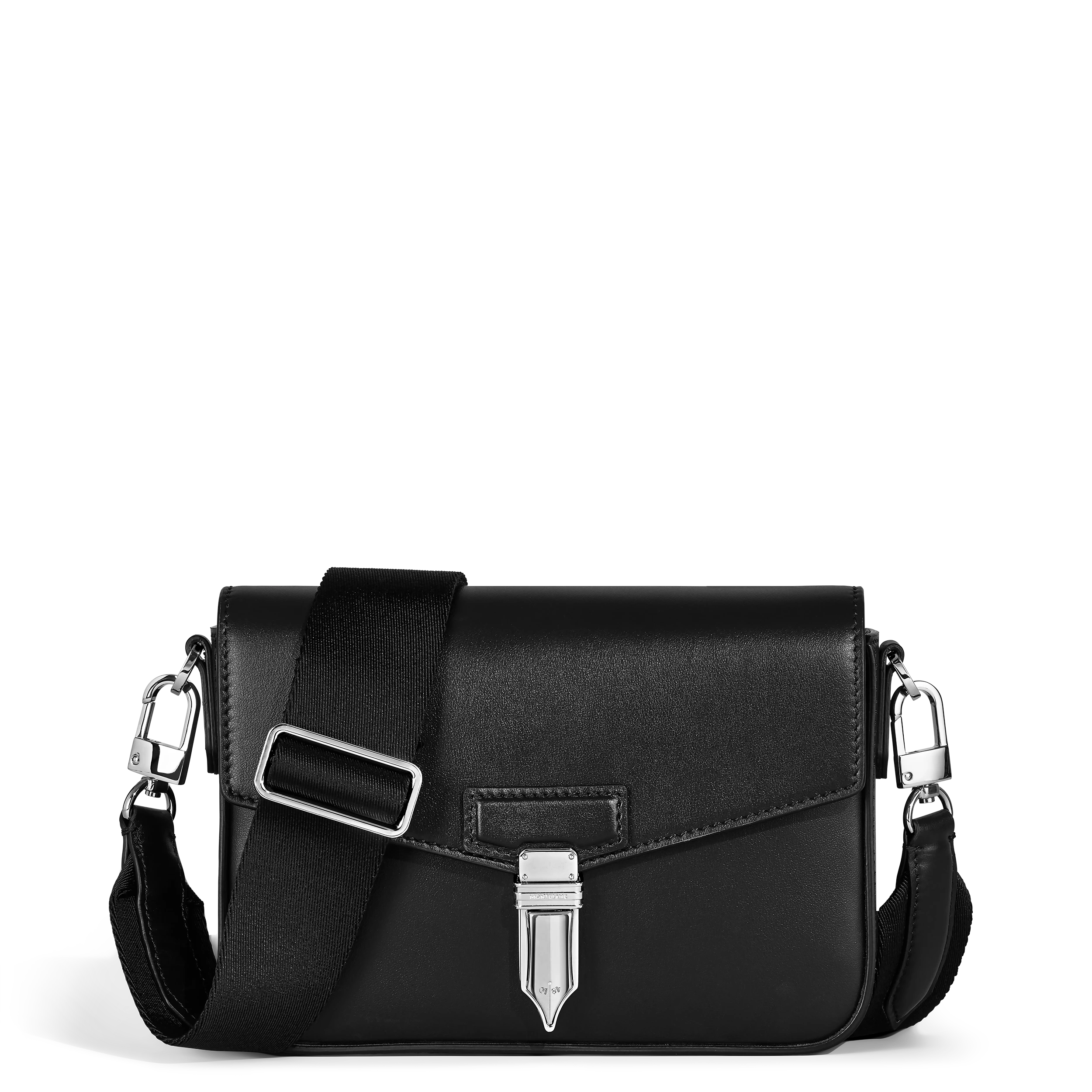 MTB_MB198732_T3014_V3007_B0006.webp SAC MESSENGER BANDOULIERE  CUIR  LISSE NOIR FERMOIR PLUME